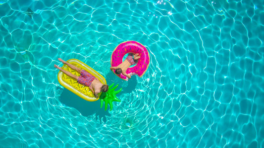 A photo of 2 pool bean bags made locally in South Africa