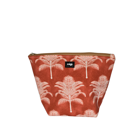 Coral Palms Small Cosmetic Bag
